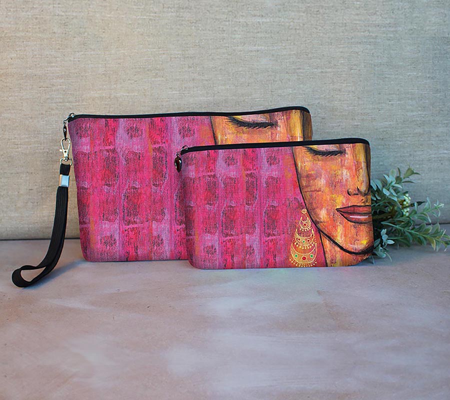 Makeup Bag-Makeup Bags-Dar Alfann - House of Art