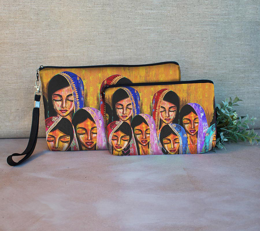 Makeup Bag-Makeup Bags-Dar Alfann - House of Art