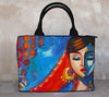 Tote bag with traditional-style art print